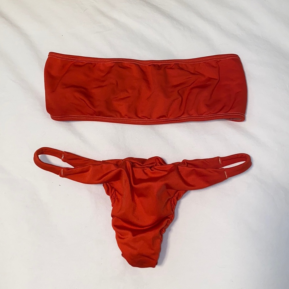 Burnt orange bikini set